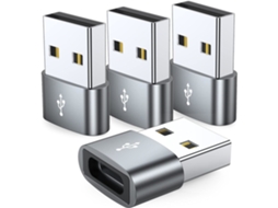 Adaptador Usb C para 3,5mm, compatível com Samsung, Apple, Huawei, com microfone, Preto