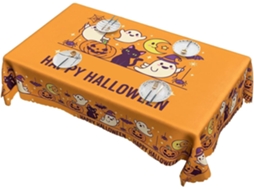 Toalha De Mesa De Halloween, Capa De Mesa Lavável Para Festas, Retangular/redonda