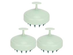 3pcs Massagem De Cabeça Silicone Escova De Shampoo Para Remoção De Cascas A Prova D'água Para Cuidado Capilar Homens Mulheres