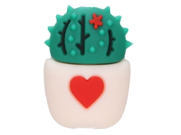 Protector De Cable Cactus Bonito Para Cargador Teléfono Tableta Rosa Blanco