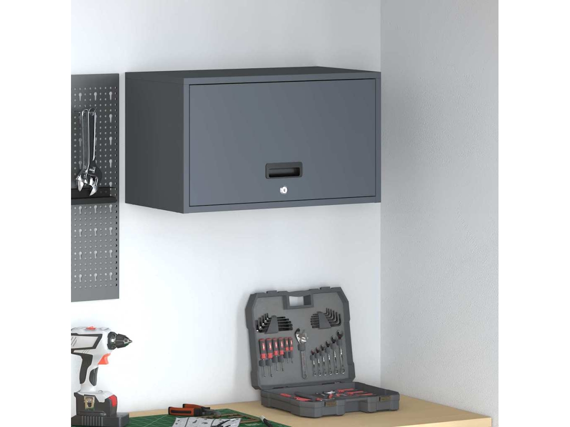 Vidaxl Armário De Parede Para Garage Antracite 60 X 33 X 35 Cm