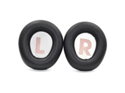 Set 2 Almofadas Zruxe Para Auscultadores Jbl Quantum One Wireless, Pele Proteica, Preto