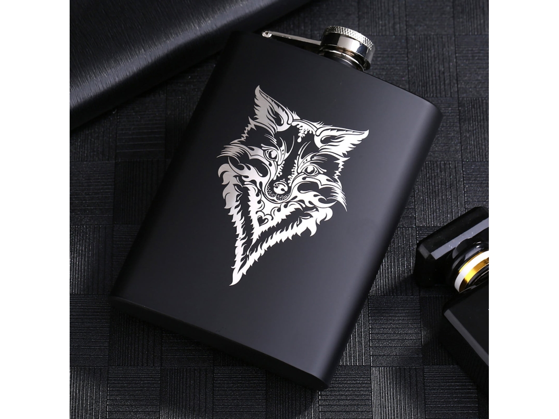 Garrafa de Whisky LAXISCREED Aço Inox Portátil 8oz