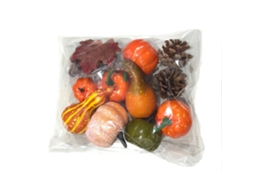 Laxiscreed Kit De Decoração De Outono Com Folhas De Carvalho E Abóboras Para Festa De Ação De Graças, Pack De 3