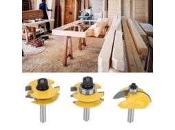 Conjunto 3 Brocas Router Painel Elevado Madeira