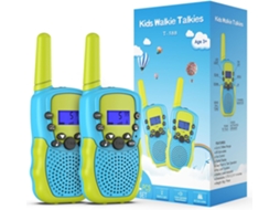 Rádio comunicador Infantis, 8 canais, bidirecional, com função de voz e lanterna LED, alcance de 4,8 km para aventuras ao ar livre. A-aquaforge