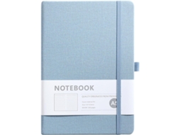 Caderno A5 Com Capa Dura E Linhas, 100 Folhas, Azul, E Uso No Escritório