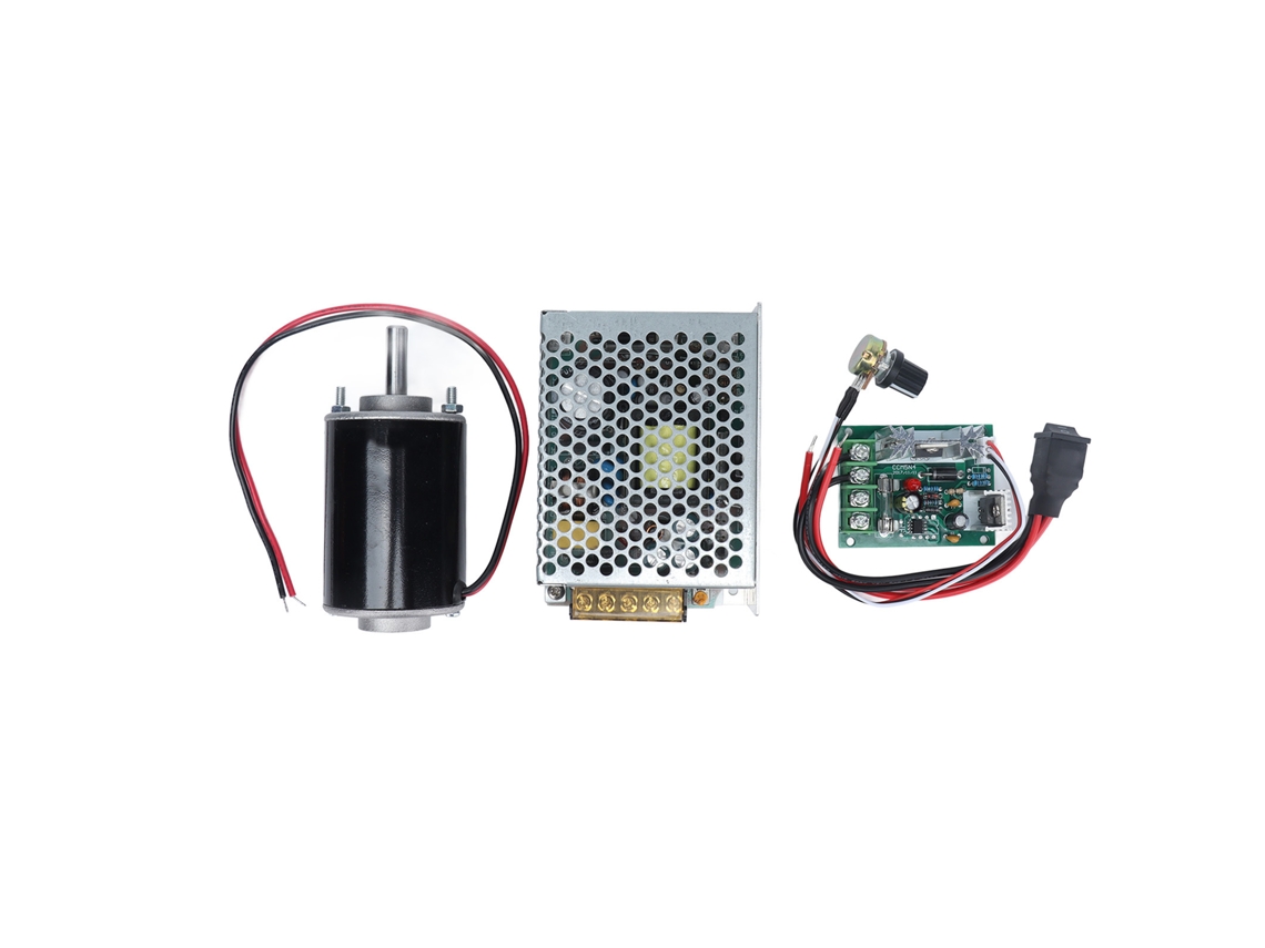 Motor de Ímã Permanente DC de Eixo Curto 30w 12V 3500rpm com Controlador