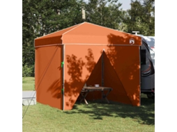 Vidaxl Tenda De Toldo Manual Laranja 243 X 243 X 251 Cm Tecido