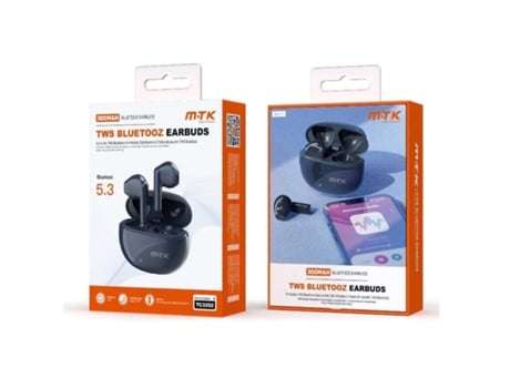 Auriculares Sem Fio Tws ONE PLUS Bluetooth Preto