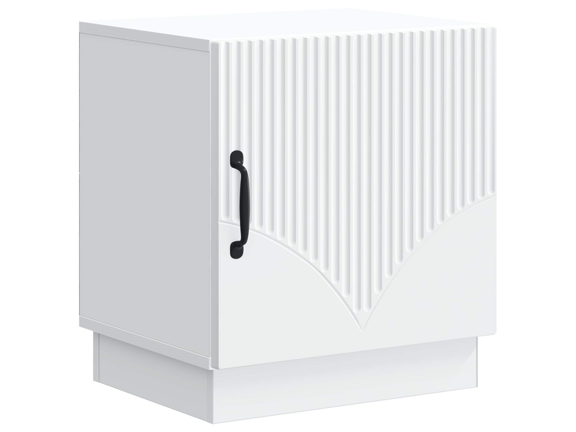 Vidaxl Mesa de cabeceira Branco 43 X 34,5 X 47 Cm Derivados de Madeira