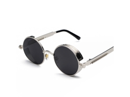 Gafas De Sol - Montura Plateada Pieza Gris C2