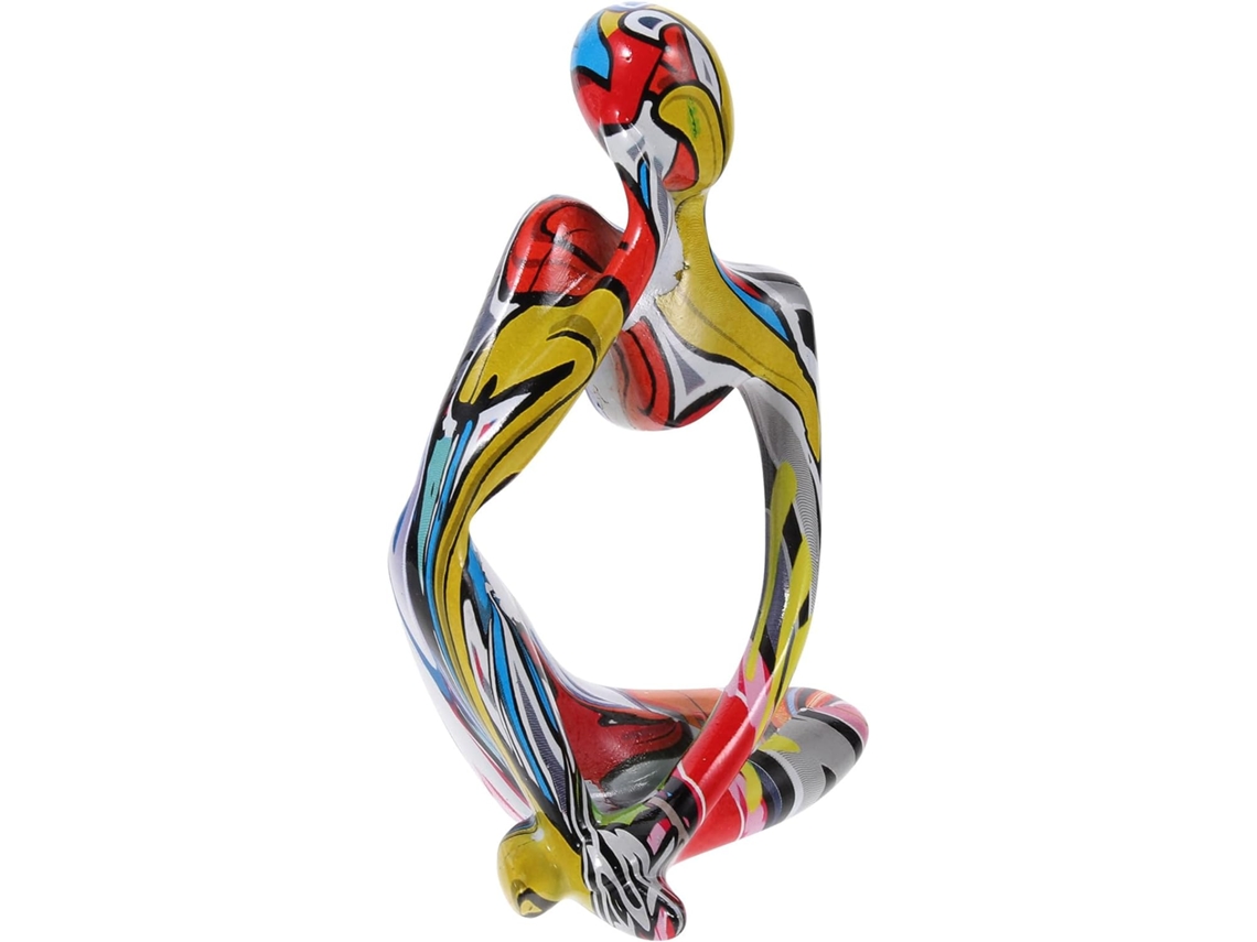 De Pensador Abstrato, Resina, Estilo Grafite, Decorativa Para Mesa, Escritório, Sala De Estar, Presente Artístico Gokoco