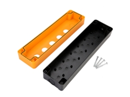 Caixa De Controle De Botão Impermeável Bx5 22mm Com Cinco Buracos Botão Interruptor Amarelo
