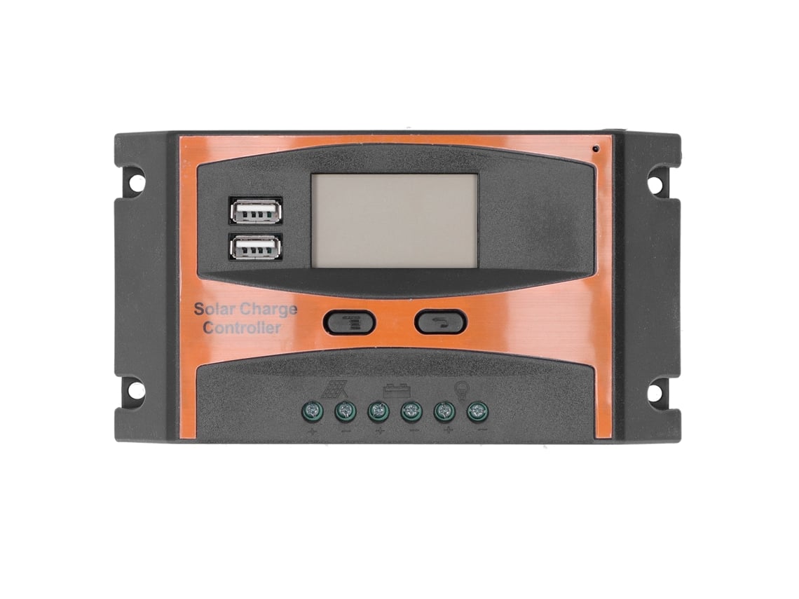 Controlador de Carga Solar 12v/24v 60a Pwm com Display Digital e Usb Primerox