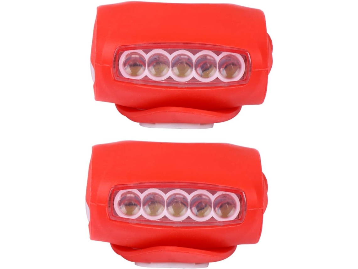 2 Unidades De Luzes Bicicleta Led Vermelhas Estroboscópicas, Farol