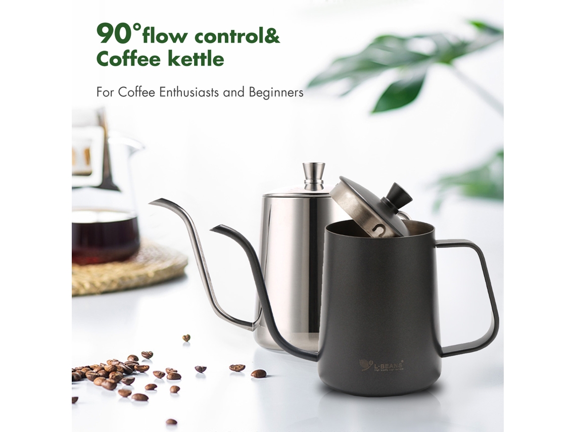 Chaleira de Café 600ml Aço Inoxidável com Termômetro