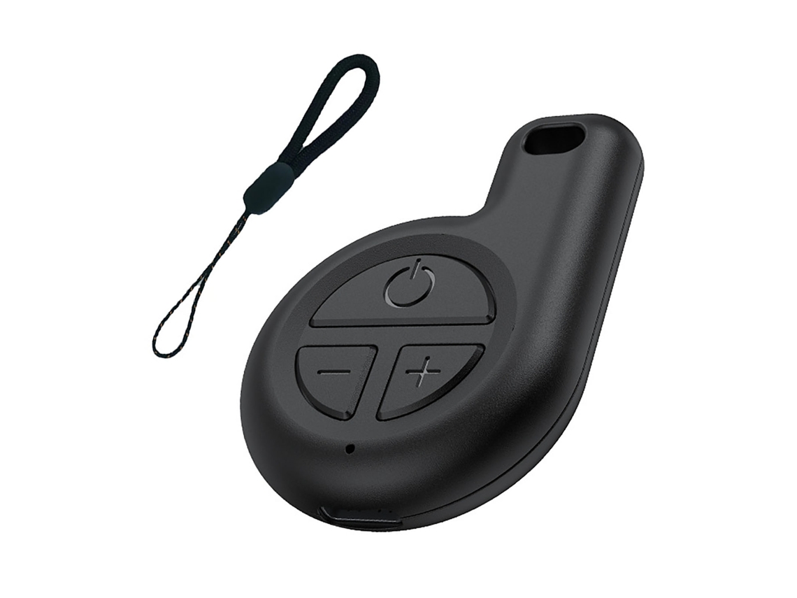 Controle Remoto Bluetooth 150mah Botão Multimídia Sem Fio Ajustável Para Smartphone Ios E Android