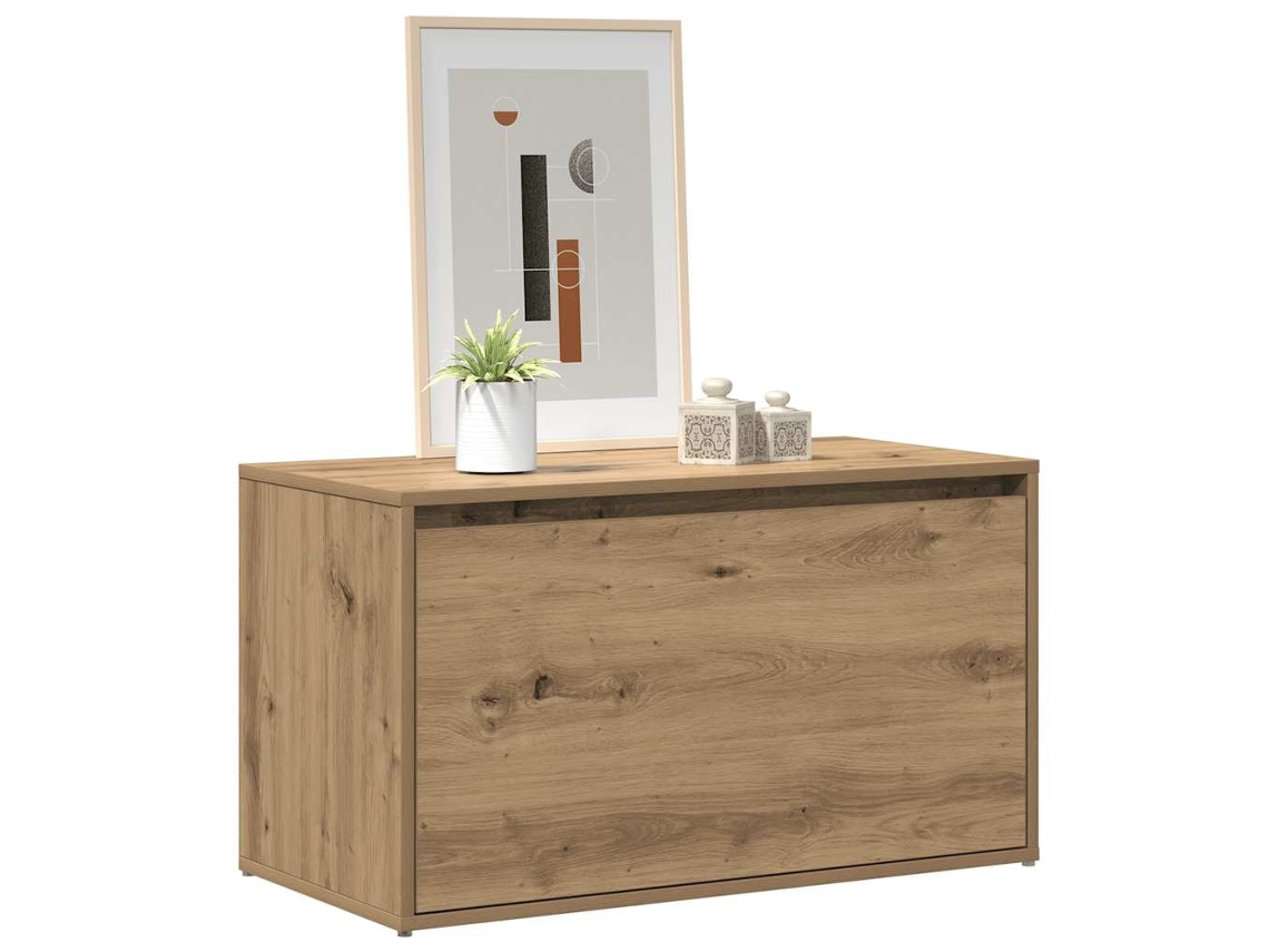 Vidaxl Banco De Corredor 80x40x45 Cm Contraplacado Carvalho Artesanal