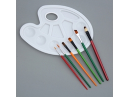 Set De Pincéis E Paleta Para Pintura: Água, Óleo, Acrílico, Guache