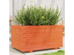 Vidaxl Vaso/floreira De Jardim 90x60x49,5 Cm Pinho Maciço Castanho Mel