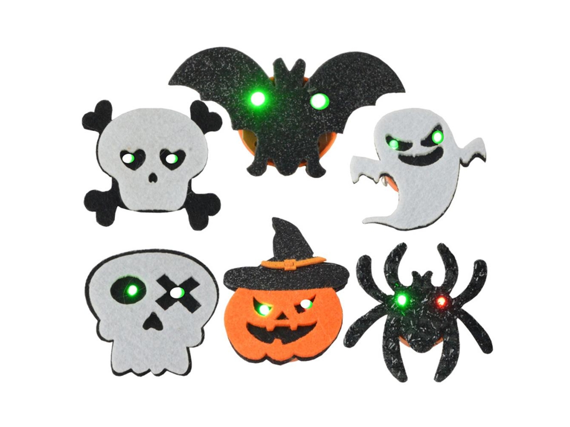Broche de Halloween sem glitter escuro