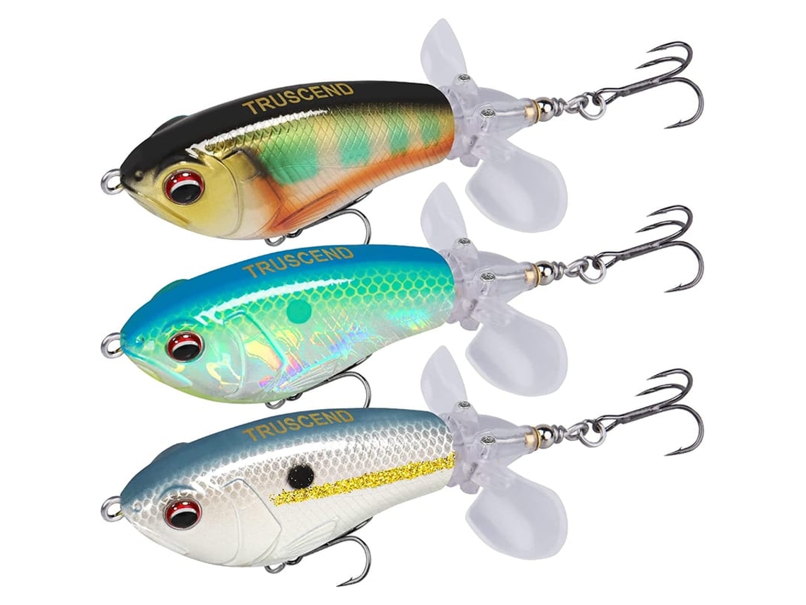 Iscas Com Anzol Bkk, Iscas Pencil Plopper Para Peixes Bass Pike Perch, Iscas Minnow Flutuantes Com Cauda De Hélice