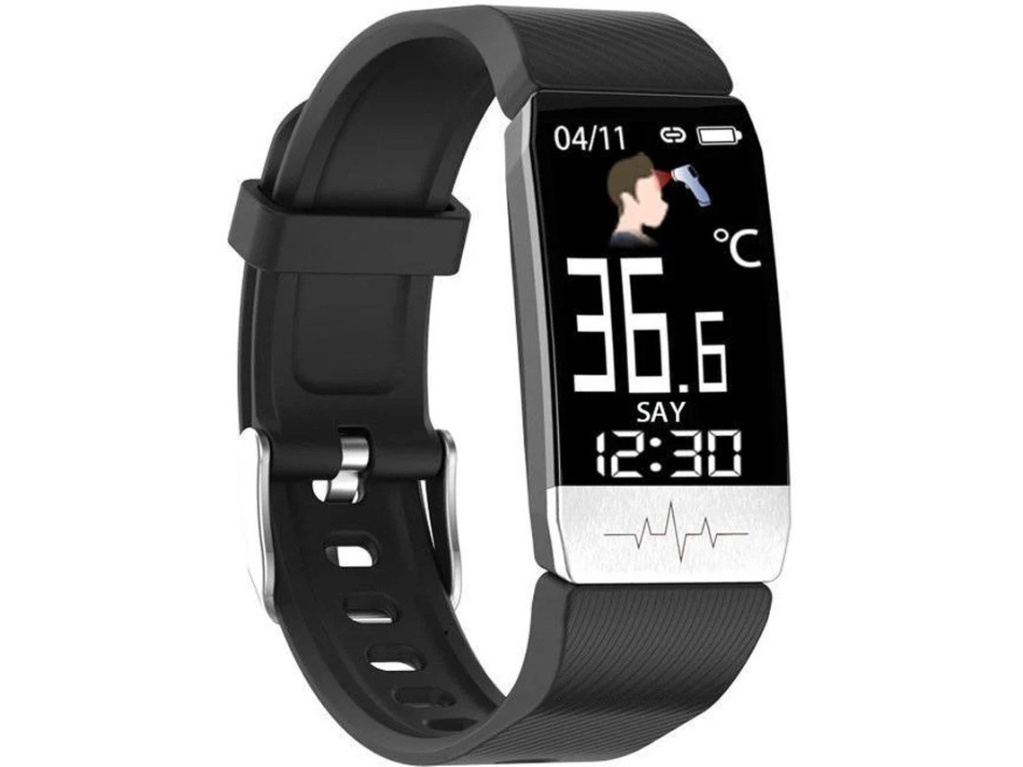 Pulseira Fitness Ip68 Resistente à Água Monitor Hr Smartwatch Ecg Ppg Atividade Tracker Hr Pedômetro Relógio Esportivo Bestvite (preto)