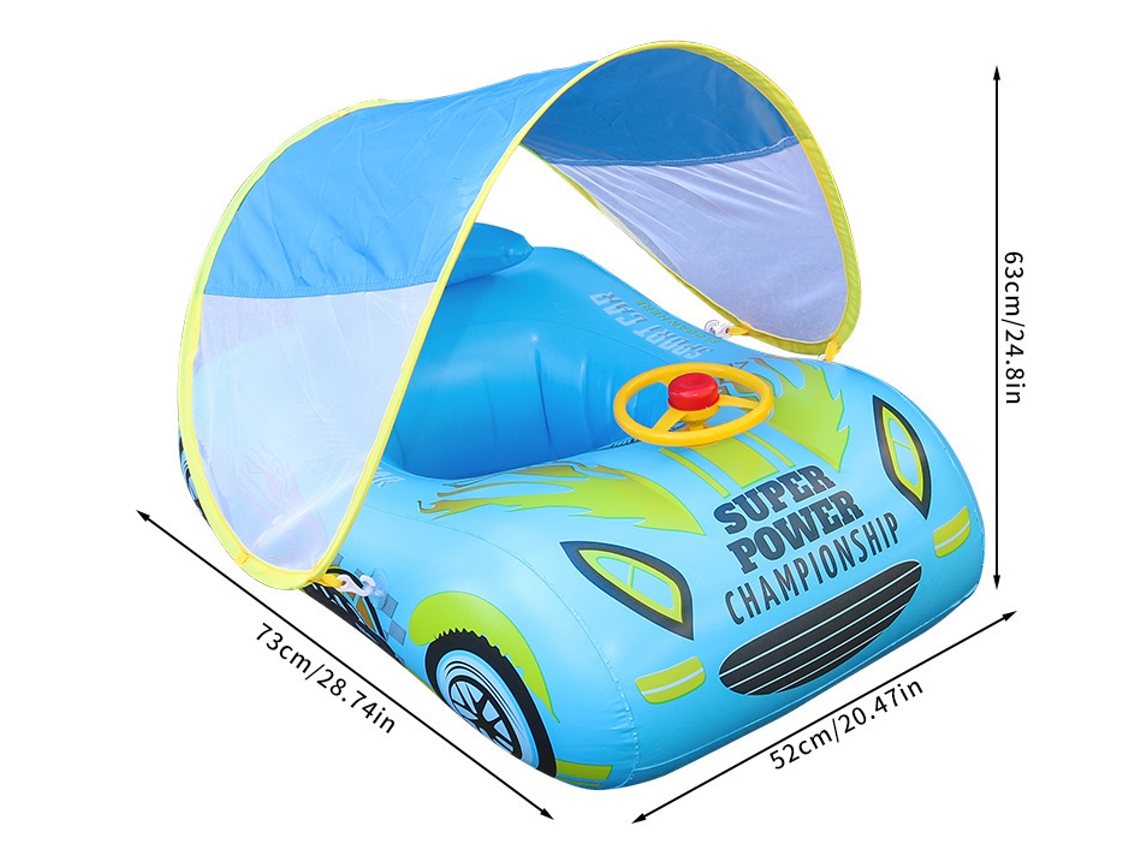 Piscina pvc Ponche de Ar com Abertura Azul Automóvel AOZORZ