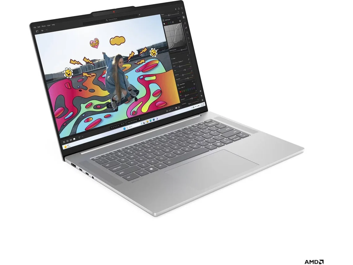 Portátil LENOVO IdeaPad Slim 5 15ARP10-475 (Outlet Caixa Aberta - 15.1'' WQXGA OLED - AMD Ryzen 7 7735HS - RAM: 32 GB - 1 TB SSD PCIe - AMD Radeon 680M - Cinzento)
