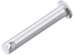 Pinos de articulação de furo único 5mm x 35mm, cabeça plana, aço maciço zincado em CHABERLU