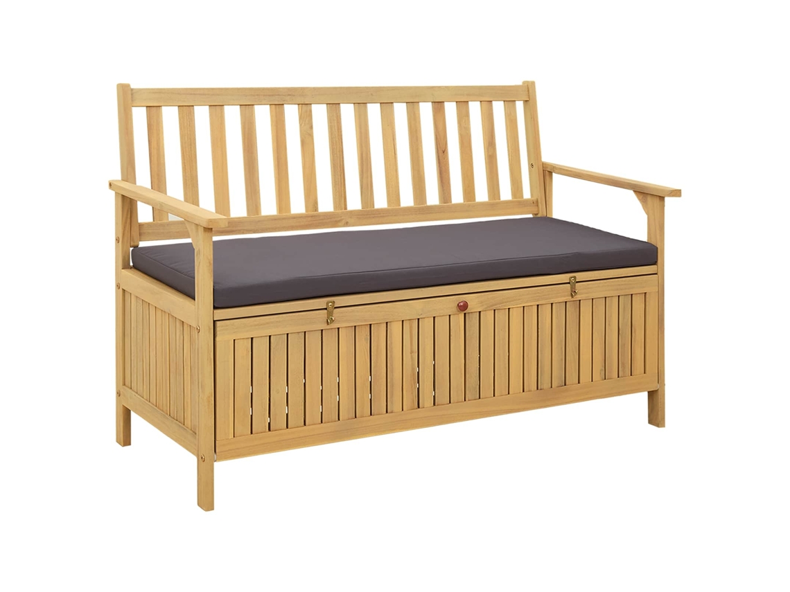 Vidaxl Banco De Arrumação 2 -seater 120 X 63 X 84 Cm Retangular