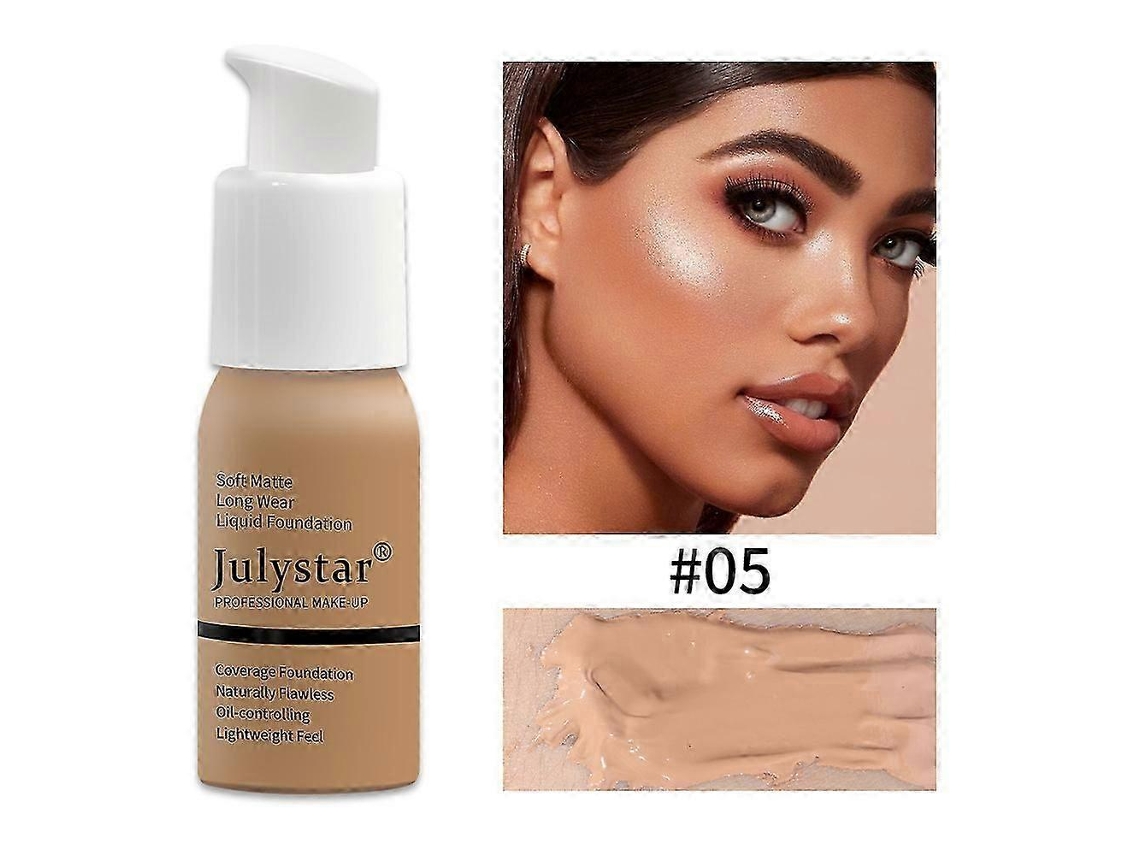 Julystar Long-lasting Oil Control Concealer Does Not Take Off Makeup Moisturizing Foundation Liquid06