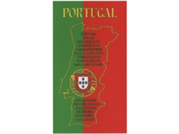 Toalha De Praia Microfibra Mapa Bandeira Hino Portugal