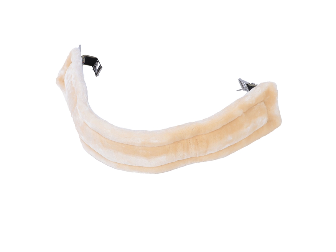 Cinturón de Silla Inglesa para Cavalos com Relleno de Lã Falsa S/MARCA