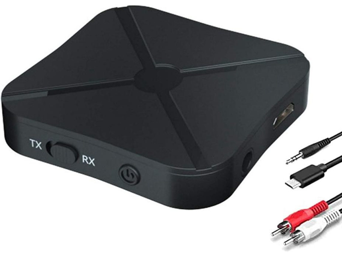 Receptor/transmissor Bluetooth Yizhood Kn319 2 Em 1 Pc/tv/carro Preto