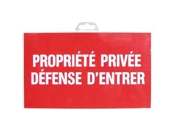 Placa De Propriedade Privada Proibição De Invasão 330x200 Mm Novap