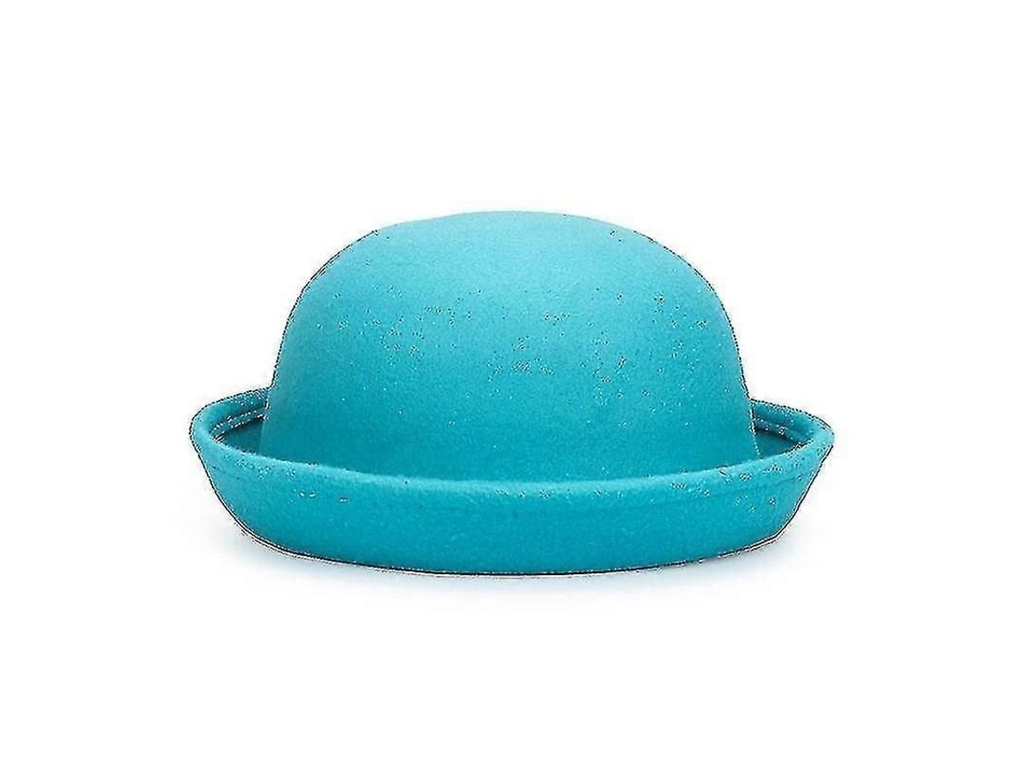 _chapéu de Lã Bowler Derby de Cor Solida para Mulheres Moderno