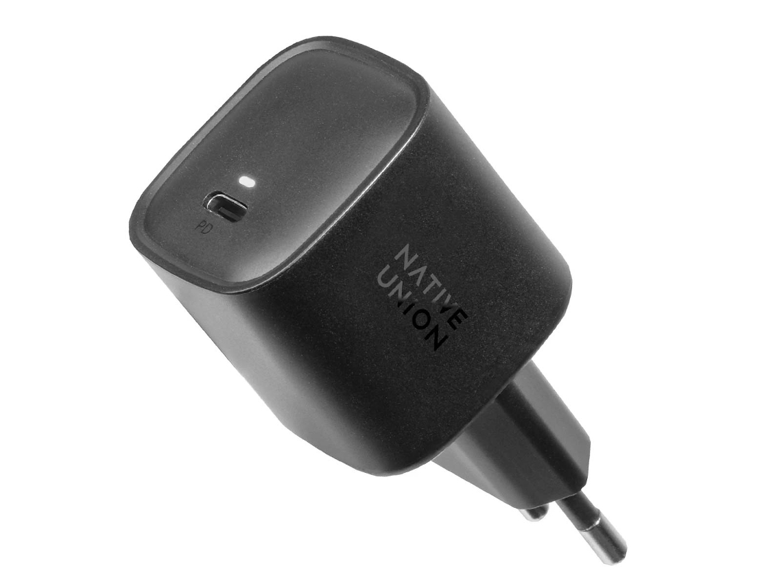 Carregador de Parede Gan 30w Conexão Usb c Pd Preto NATIVE UNION
