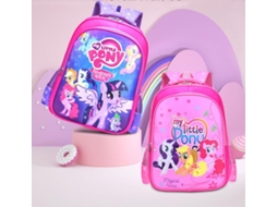Mochila Escolar My Little Pony Ponyville Modelo Com 2 Peças Aquaforge