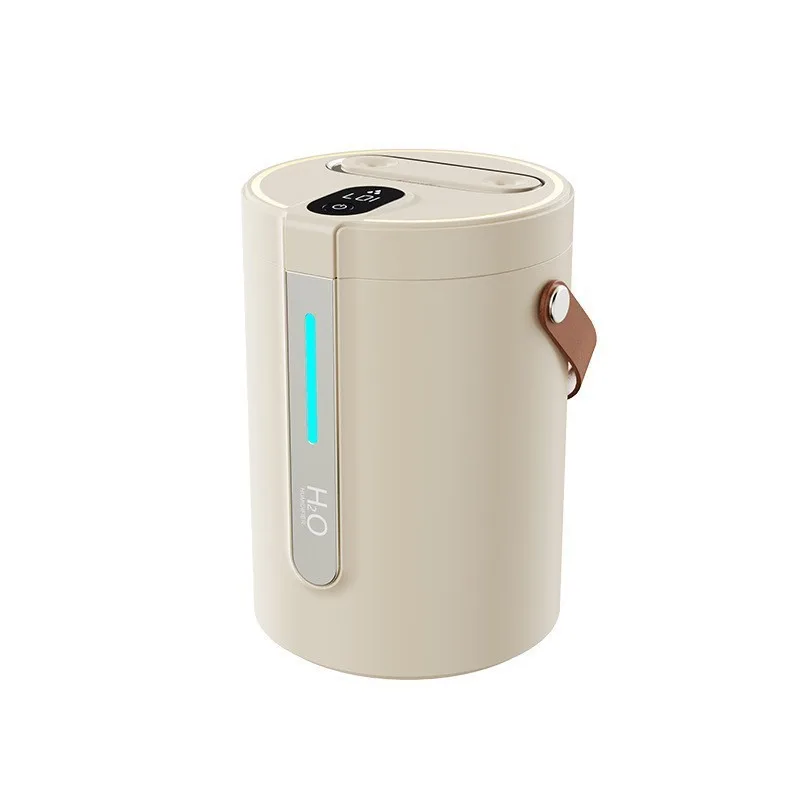 Umidificador de Aromas Portátil Usb de 2500 Ml com Visor Digital e Saída de Névoa Ajustável. MDUG (bege, Versão Elétrica)