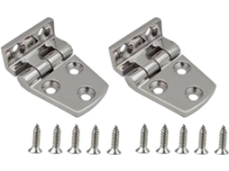 Conjunto De 2 Dobradiças Reforçadas Em Aço Inoxidável 316 Para Barcos, Iates, Veículos Recreativos, Portas, Armários E