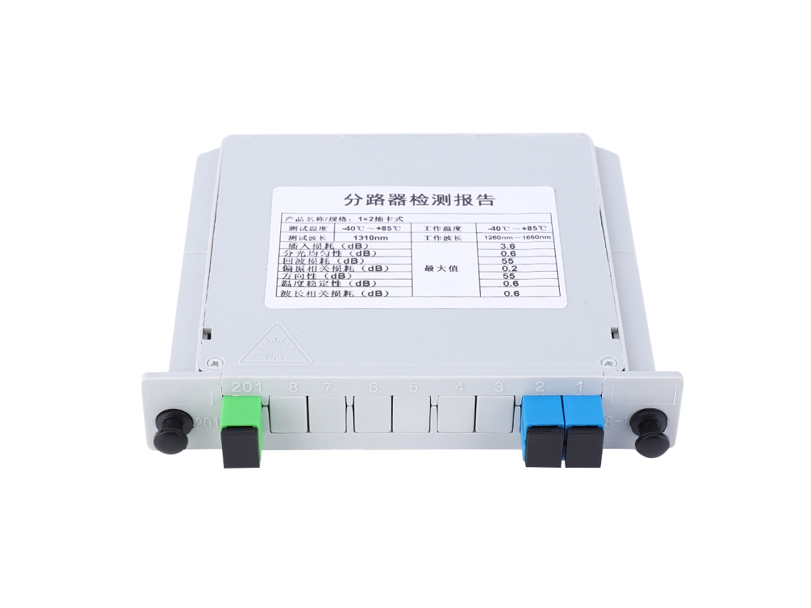 Divisor Óptico Plc Blade Sc-upc 1x2 De Fibra Óptica Monomodo