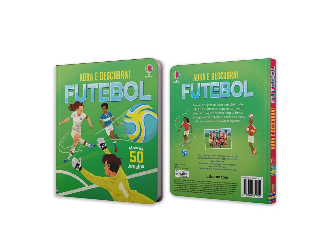 Livro Futebol Abra E Descubra! de Rob Lloyd Jones (Português do Brasil)