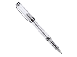 Caneta Estilográfica Transparente De Grande Capacidade 0.5mm Para Escritório E Escola Branca Transparente