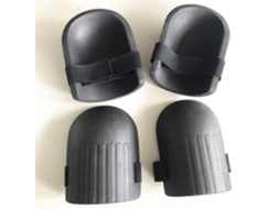2 pares de Joelheiras AQUAFORGE pretas com forro interno macio e impermeável, ajustáveis