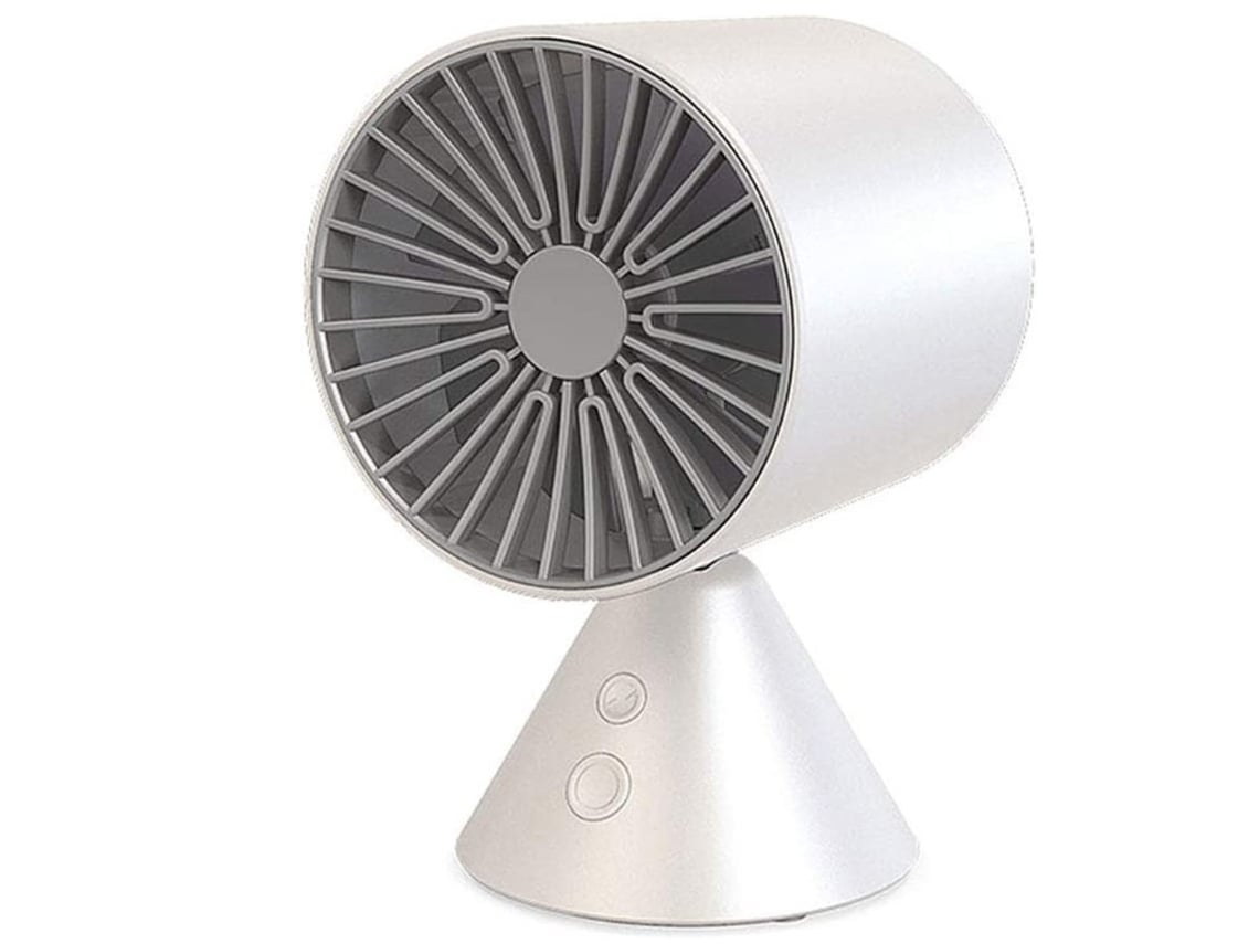 Ventilador Usb Mini Mudo Dormitório Estudante Ld Ventilador De Cabeça Balançando Desktop Ventilador Desktop Portátil Escritório Branco Lalamoli
