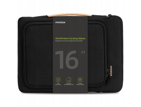 Bolsa para laptop Innostyle 15,6' e 16', à prova d'água, preta