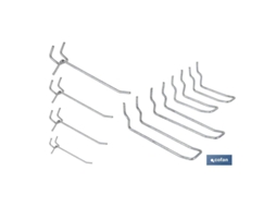 Set 8 Ganchos Dobles Para Panel De Herramientas Cofan
