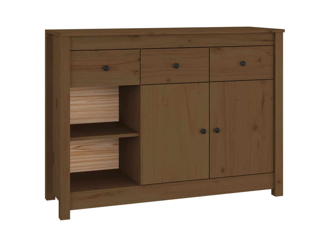 Sideboard, Sideboards Vidaxl Marrom Madeira De Pinho (n/a)